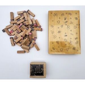 LOT OF RANDOM‎ ALPHABET LETTER STAMPS